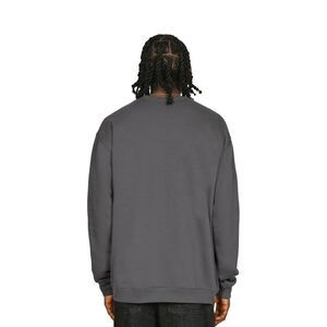 Casual Classics Mens Ringspun Cotton Tall Oversized Sweatshirt / Charcoal